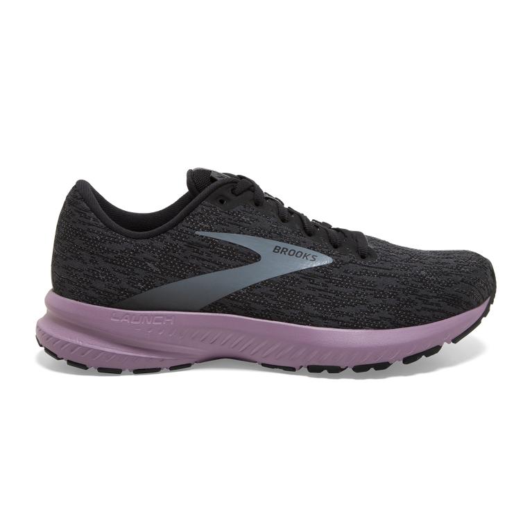 Brooks LAUNCH 7 Road Running Shoes Womens Canada - Black/Ebony/Valerian (CJL235704)